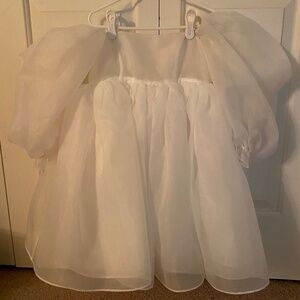 Selkie Ivory Puff Dress